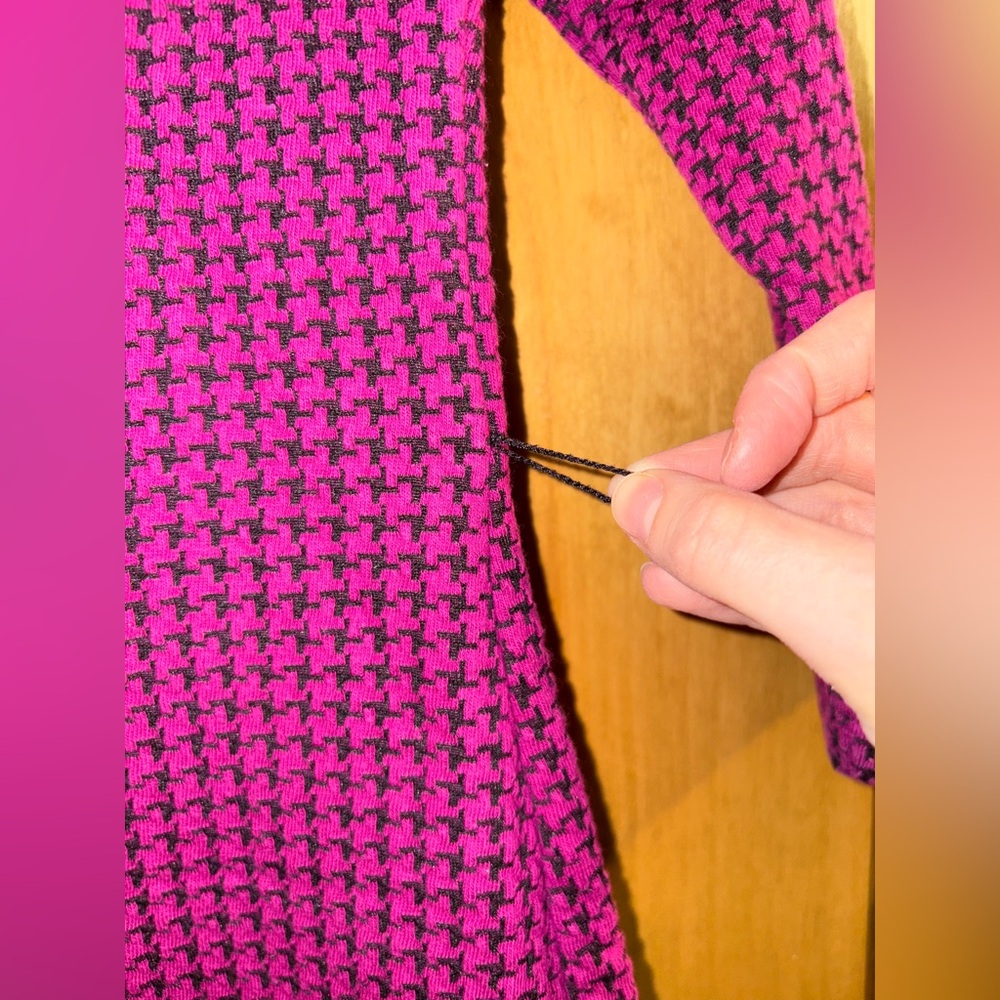 Sharagano Pink Houndstooth Dress - Picture 7 of 8